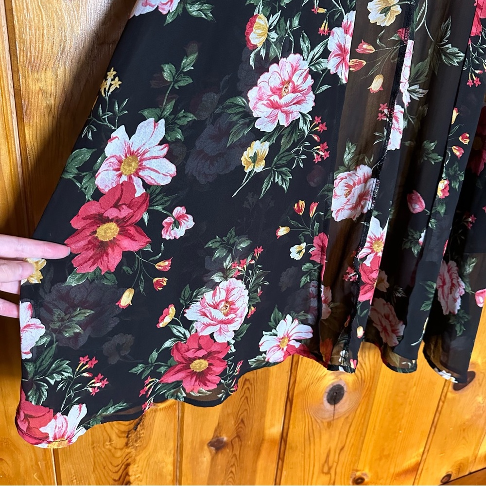 Torrid Floral Chiffon Kimono - Picture 6 of 8